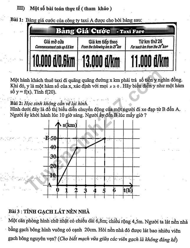 De cuong on tap ki 1 lop 9 mon Toan 2018 - Long Bien