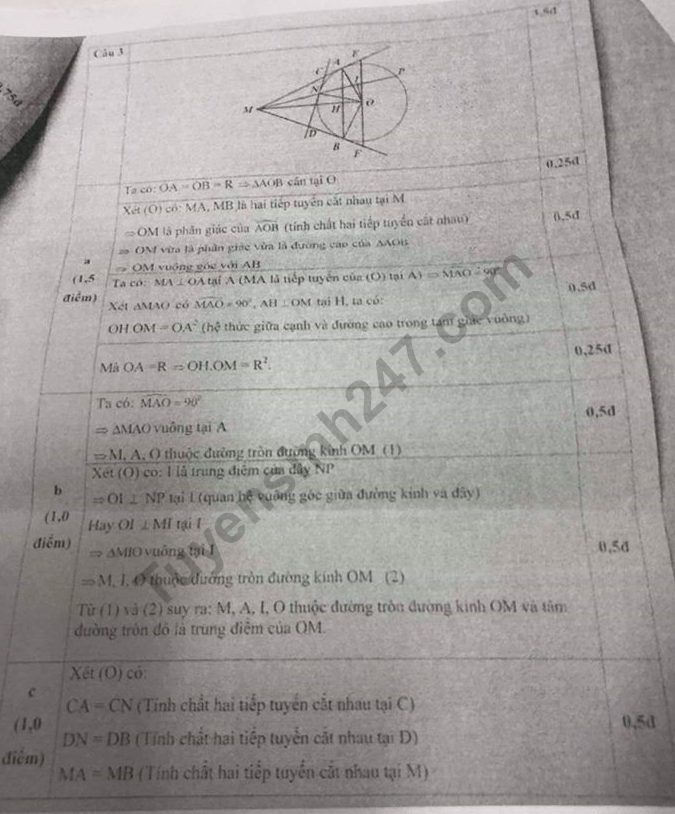 De thi ki 1 lop 9 mon Toan 2018 - Cau Giay