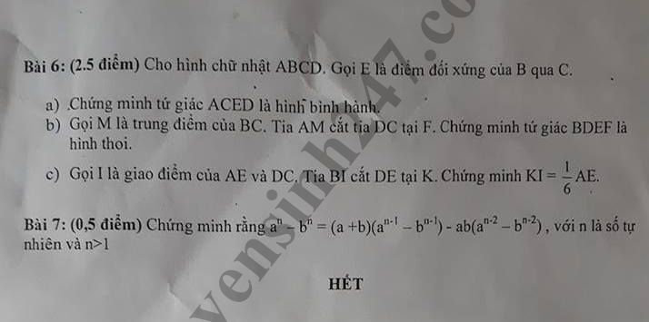 De thi hoc ky 1 lop 8 mon Toan - Phong GD Huyen Hoc Mon nam 2018