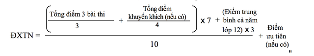 Cach tinh diem xet tot nghiep THPT 2019 - Moi nhat