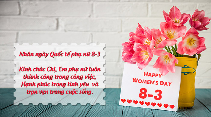 Nhung tam thiep chuc mung ngay Quoc te phu nu 8/3 y nghia nhat