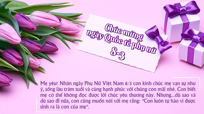 Nhung tam thiep chuc mung ngay Quoc te phu nu 8/3 y nghia nhat