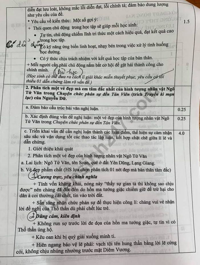 De thi lop 10 ki 2 mon Van - THPT Chuyen Luong The Vinh 2019