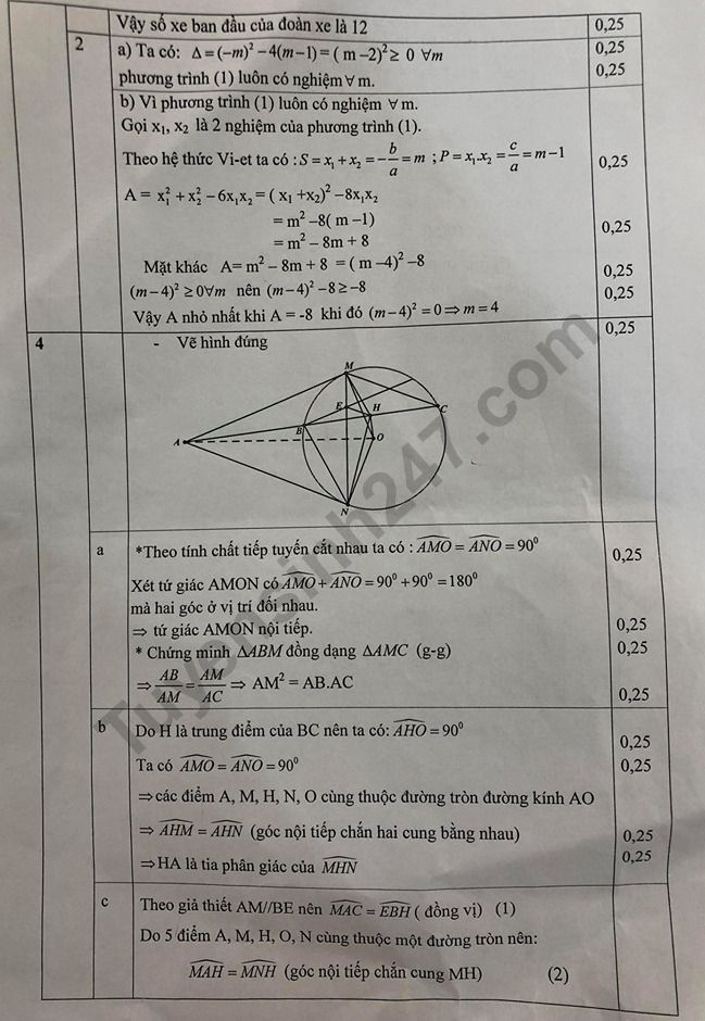 De thi ki 2 mon Toan lop 9 - Hai Duong 2019 co dap an