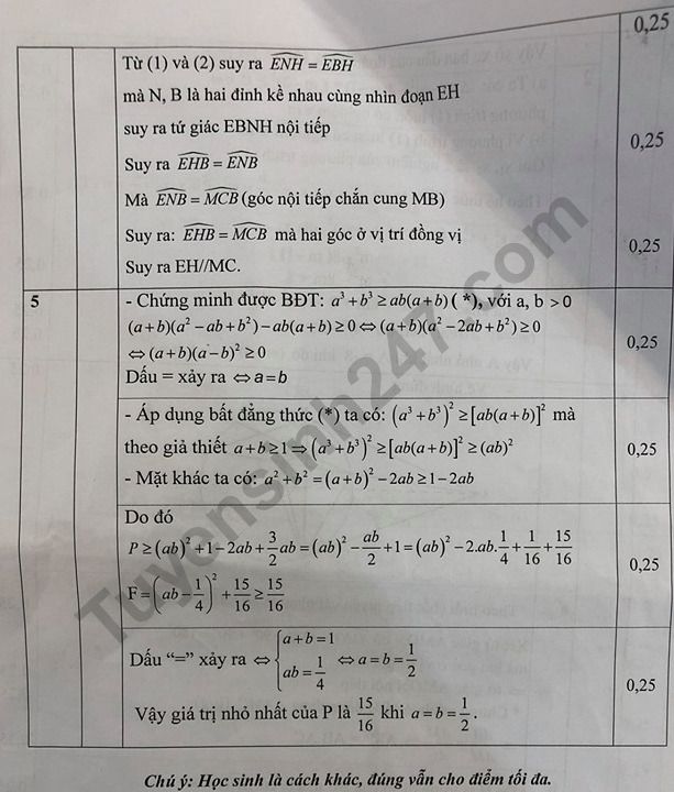 De thi ki 2 mon Toan lop 9 - Hai Duong 2019 co dap an