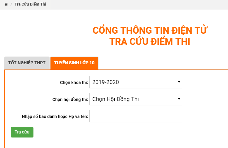 Dong Nai cong bo diem thi vao lop 10 nam 2019
