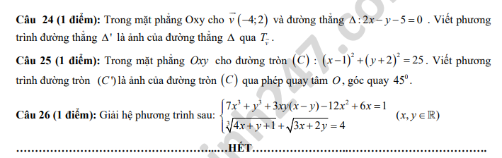 De Toan lop 11 khao sat dau nam nam 2018 THPT Xuan Hoa