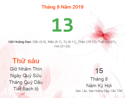 Tet trung thu 2019 vao ngay may duong lich?