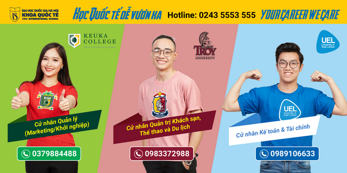 Khoa Quoc te - DHQGHN xet tuyen hoc ba cac nganh hoc “hot”