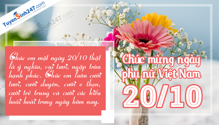 Bo thiep chuc mung ngay phu nu Viet Nam 20/10 y nghia