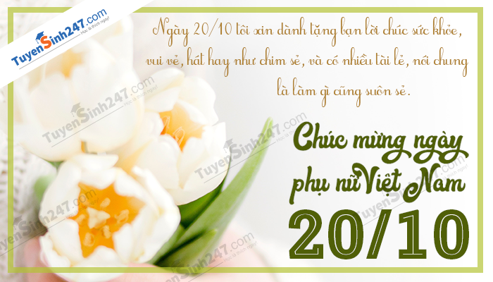 Bo thiep chuc mung ngay phu nu Viet Nam 20/10 y nghia