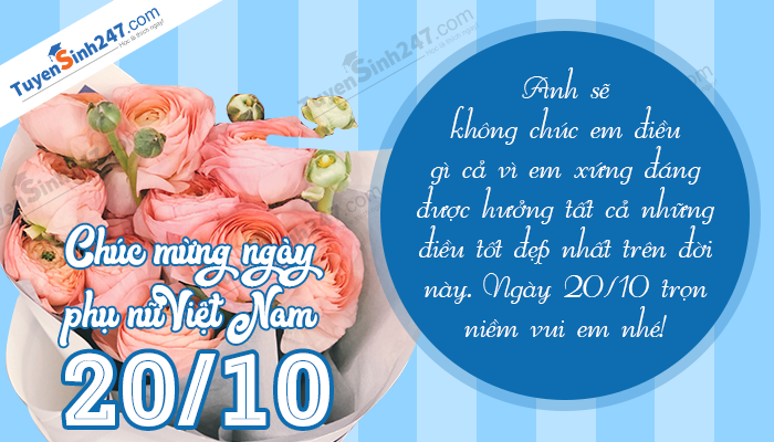 Bo thiep chuc mung ngay phu nu Viet Nam 20/10 y nghia