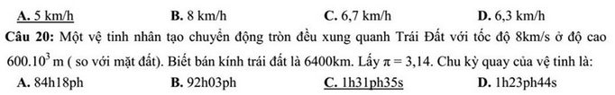 De thi giua ki 1 mon Ly lop 10 THPT Dao Duy Tu 2019