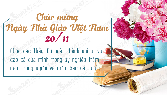 Bo thiep chuc mung ngay nha giao Viet Nam 20/11 y nghia
