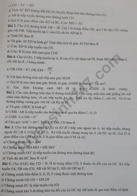 De cuong lop 9 ki 1 mon Toan - THCS Phu Thuong nam 2019