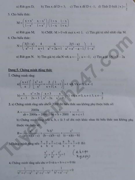 De cuong cuoi ki 1 mon Toan lop 8 - THCS Thanh Xuan 2019