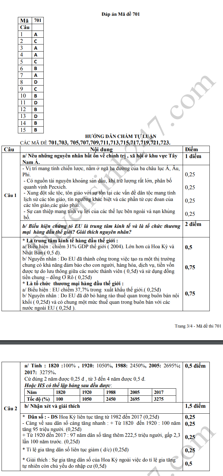 De thi ki 1 lop 11 mon Dia 2019 - So GD Quang Nam