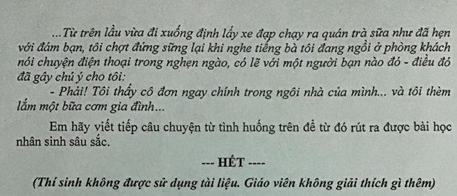 De thi ki 1 lop 9 mon Van 2019 - 2020 Quan 7