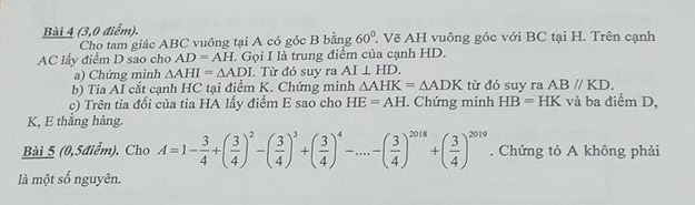 De thi ki 1 lop 7 mon Toan 2019 - Phong GD Thach That (Co dap an)