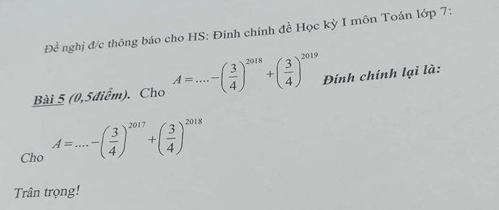 De thi ki 1 lop 7 mon Toan 2019 - Phong GD Thach That (Co dap an)