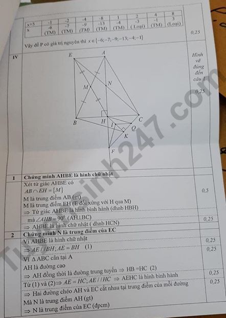 De thi ki 1 lop 8 mon Toan Quan Dong Da 2019 - 2020 Co dap an