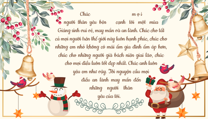 Bo thiep chuc mung Giang Sinh 2019 dep va y nghia