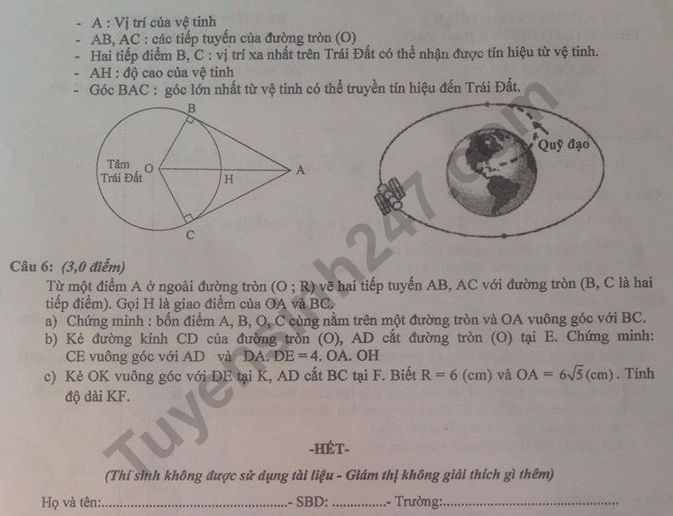 De thi ki 1 lop 9 mon Toan nam 2019 - 2020 Quan 1