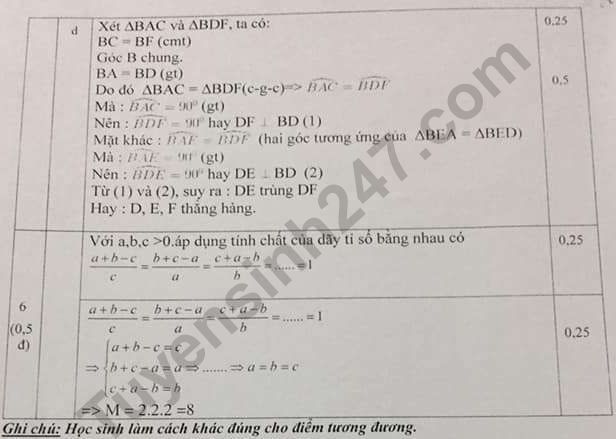 De thi ki 1 lop 7 mon Toan 2019 - 2020 Quoc Oai co dap an