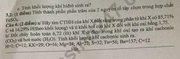 De thi hoc ki 1 mon Hoa lop 8 THCS Le Ngoc Han 2019