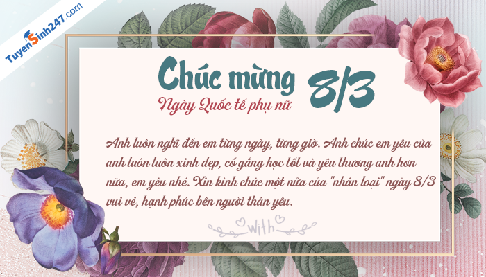 Bo thiep chuc mung 8/3 ngay Quoc te phu nu dep nhat