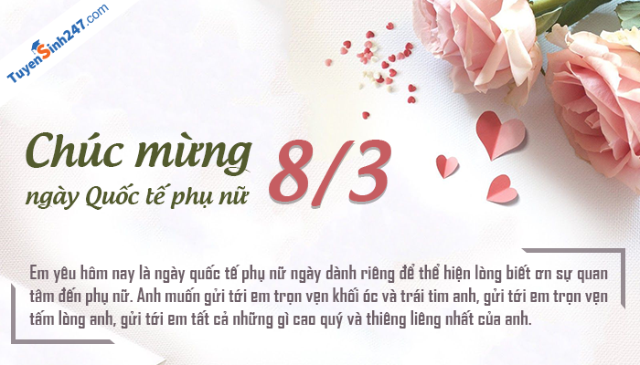 Bo thiep chuc mung 8/3 ngay Quoc te phu nu dep nhat