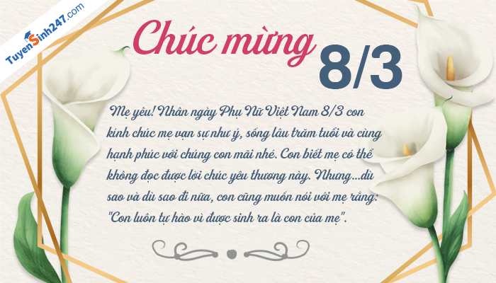 Bo thiep chuc mung 8/3 ngay Quoc te phu nu dep nhat