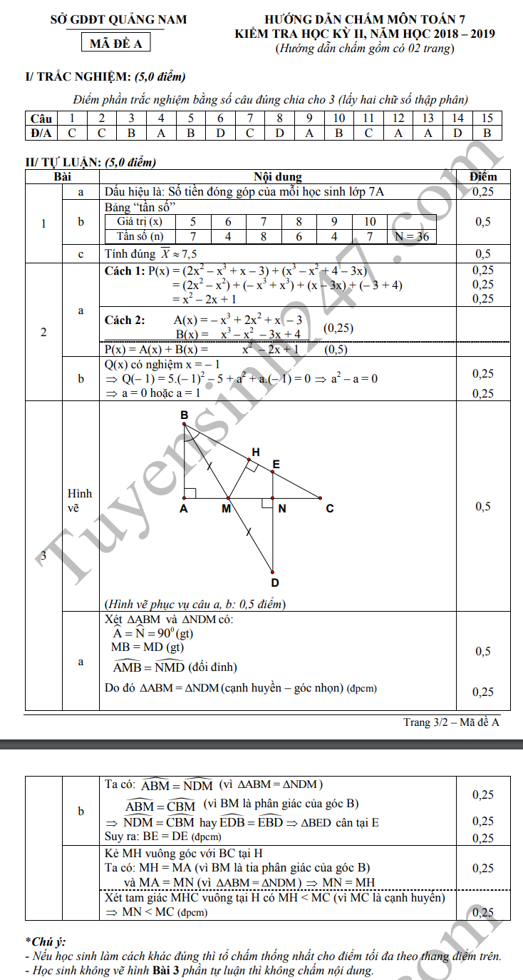 De thi ki 2 lop 7 mon Toan 2019 - So GD Quang Nam