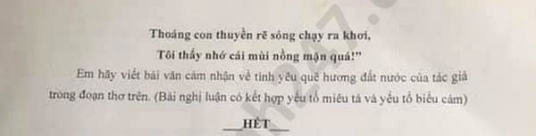 De thi hoc ki 2 mon Van lop 8 THCS Le Quy Don nam 2020