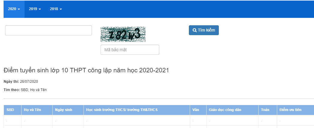 Da co diem thi vao lop 10 Thai Binh nam 2020