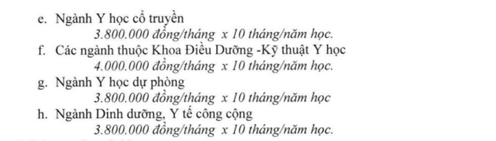 Truong DH Y Duoc TPHCM cong bo hoc phi nam hoc 2020-2021