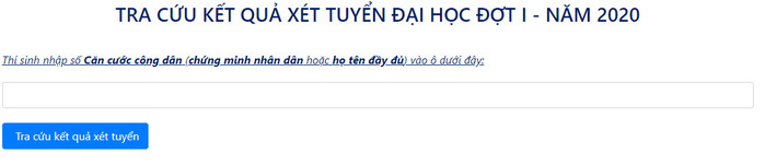 Tra cuu ket qua trung tuyen DH Hang Hai Viet Nam nam 2020