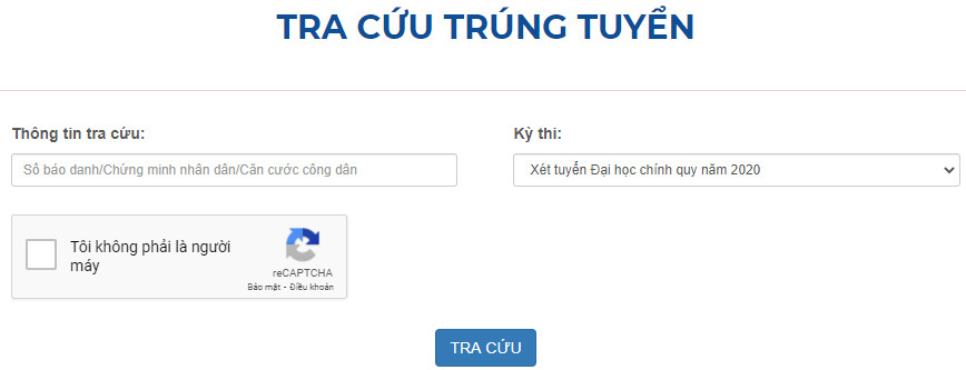 Tra cuu ket qua trung tuyen 2020 Dai hoc Cong Nghiep Ha Noi