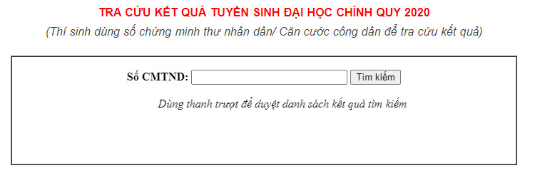 Tra cuu ket qua trung tuyen DH Ngoai Ngu-DHQG Ha Noi 2020