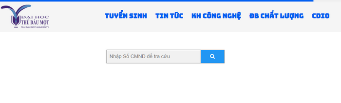 Tra cuu ket qua trung tuyen Dai hoc Thu Dau Mot nam 2020
