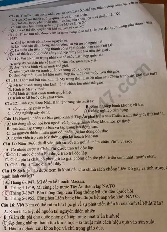 De kiem tra dinh ky nam 2020 mon Su 12 - THPT Son Dong so 2