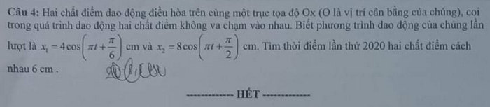 De kiem tra giua ki 1 THPT Binh Xuyen nam 2020 mon Vat Li 12