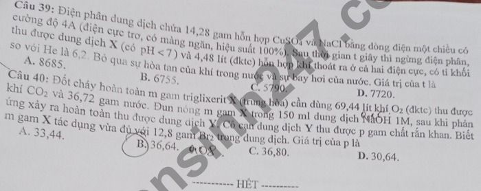 De thi thu Tot nghiep THPT 2021 THPT Chuyen Bac Ninh lan 2 mon Hoa