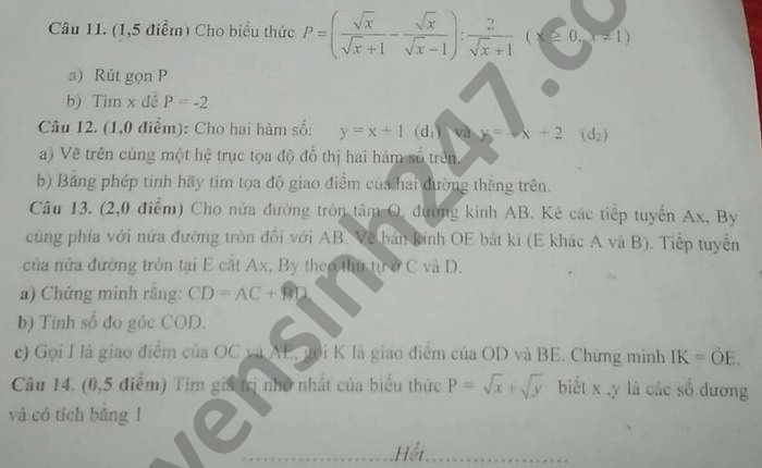 De thi hoc ki 1 nam 2020 mon Toan lop 9 Phong GD huyen Ea Kar