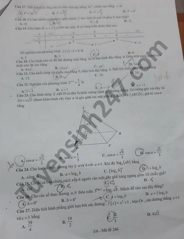 De thi thu tot nghiep THPT 2021 lan 2 mon Toan THPT Hau Loc 4