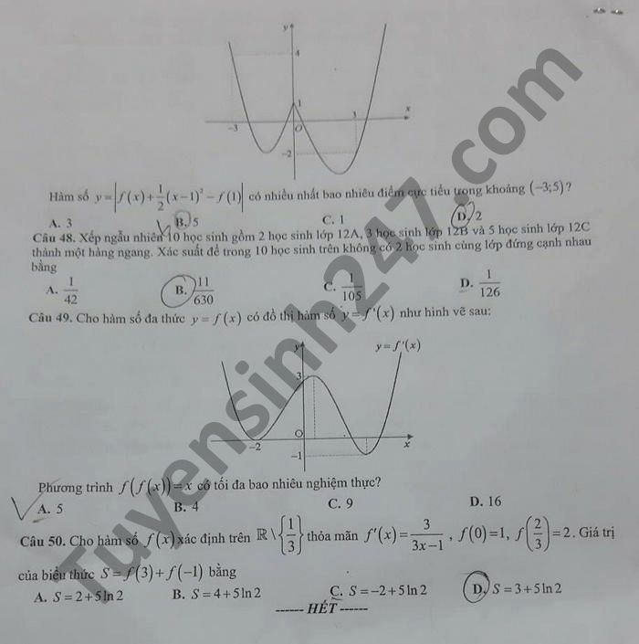 De thi thu tot nghiep THPT 2021 lan 2 mon Toan THPT Hau Loc 4
