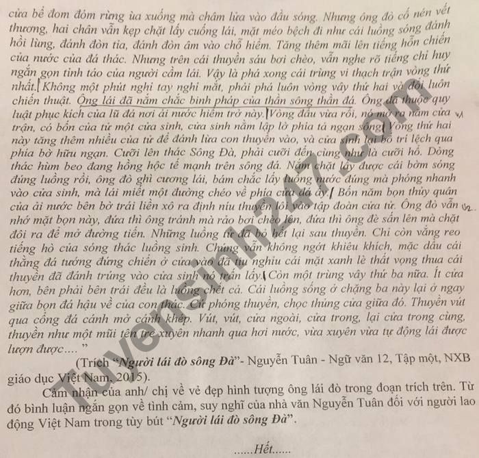 De thi KSCL tot nghiep THPT 2021 lan 1 mon Van THPT Nguyen Trai