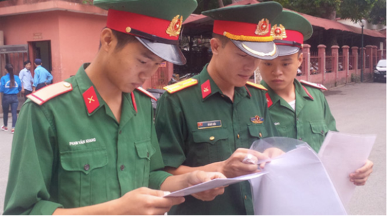 So tuyen vao cac truong Quan doi tu ngay 1/3