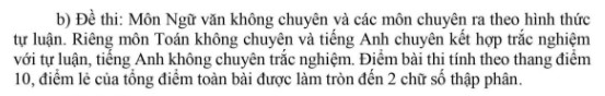 Thong tin tuyen sinh vao lop 10 Tuyen Quang 2021