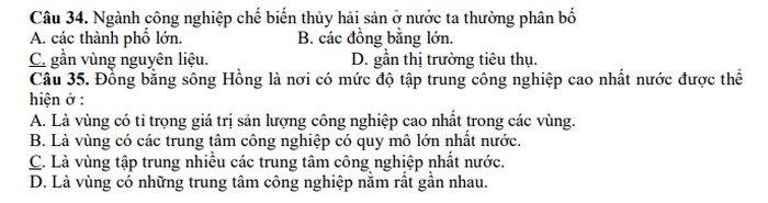 De cuong giua ki 2 nam 2021 Dia lop 12 THPT Duc Trong
